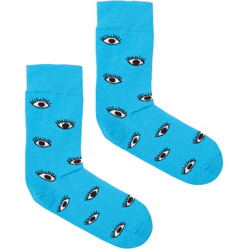 Kabak Unisex's Socks Patterned Blue Eyes Cene