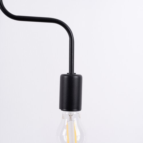Sollux Lighting SL.1446 - Plafonski luster VECTOR 4xE27/15W/230V crna Slike