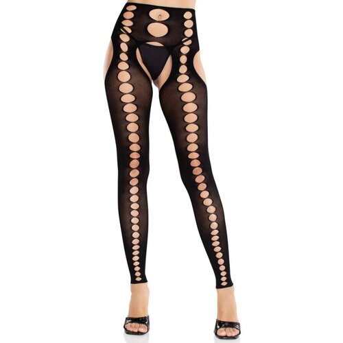 LEG AVENUE HOSIERY LEG AVENUE - STRAPLESS SEAMLESS OPAQUE STOCKINGS BLACK Cene