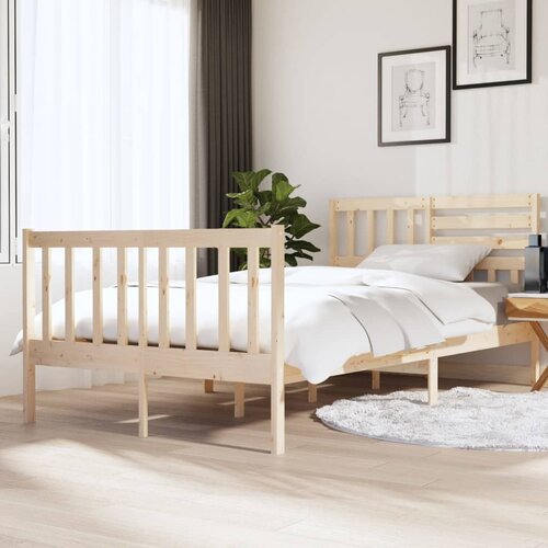 vidaXL Okvir za krevet od masivnog drva 120 x 190 cm 4FT mali bračni Cijene
