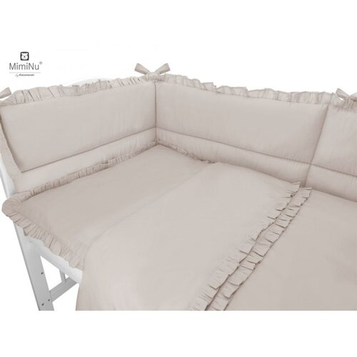 MimiNu posteljina za krevetić (120x60 cm) 5 elem. Royal Beige Cijene