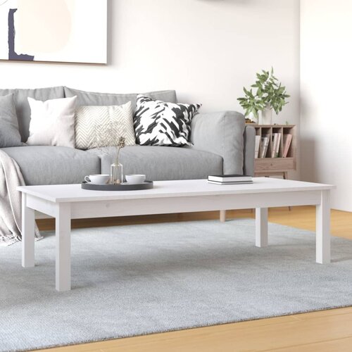  Stolić za kavu bijeli 110x50x30 cm od masivne borovine Cijene