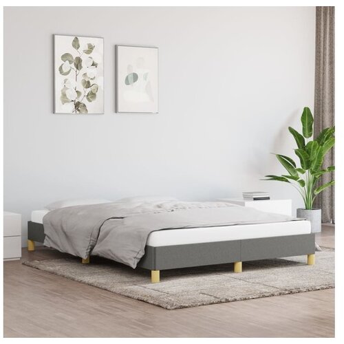  Posteljni okvir temno siv 140x200 cm blago Cene