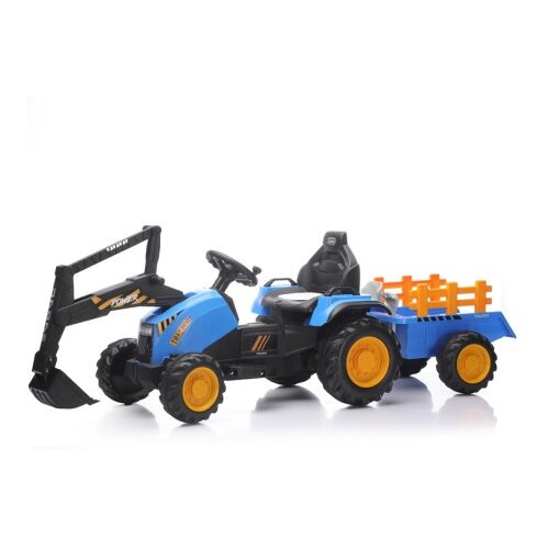Premium Stil Traktor sa prikolicom i pokretnom ka&amp;scaron;ikom Plavi ( 13707 ) Slike