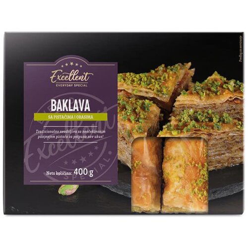 Excellent Baklava sa pistacima 400g Cene