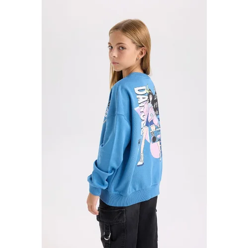  Girl Relax Fit Crew Neck Sweatshirt