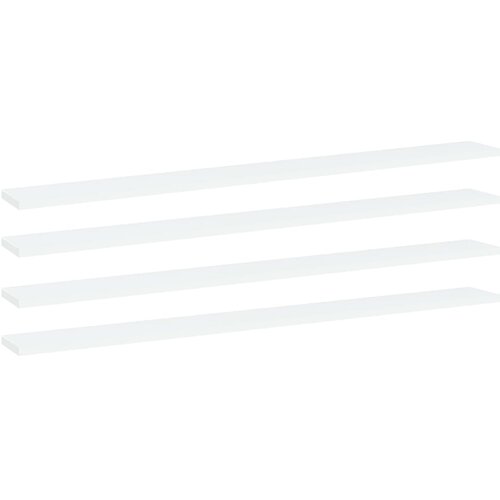 Police za knjige 4 kom bijele 100 x 10 x 1,5 cm od iverice Cijene