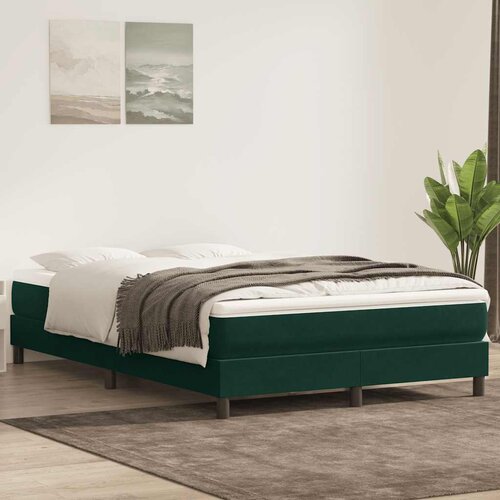 Box Spring krevet s madracem tamno zeleni 160x220 cm bar&scaron;un Cijene