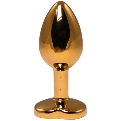 Fantasy toys Anal butt plug metal srce Gold S Cene