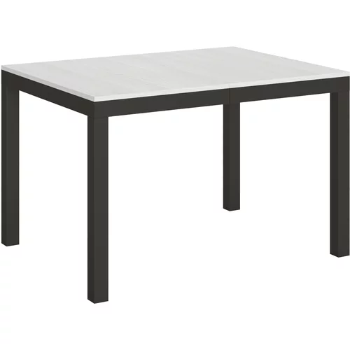 Itamoby   Everyday Evolution (90x120/380 cm) - bela, barva nog: antracit - raztegljiva jedilna miza, (20841838)