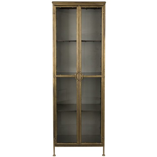 Dutchbone Kovinska vitrina v zlati barvi 64x184 cm Gertlush – Cene