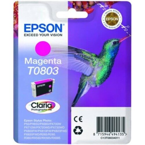 Epson kartuša T0803 (škrlatna), original Cene