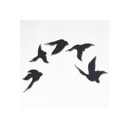 WALLXPERT dekorativni metalni zidni pribor birds APT646MS Slike