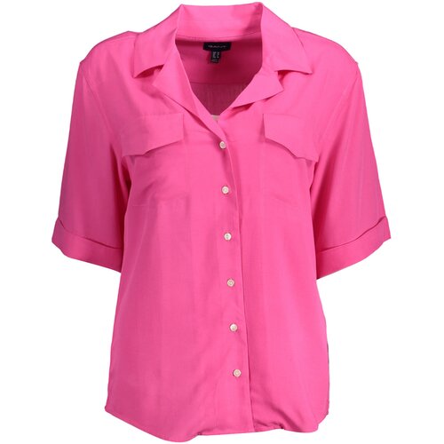 Gant WOMEN&amp;amp;#39;S SHORT SLEEVE SHIRT PINK Slike