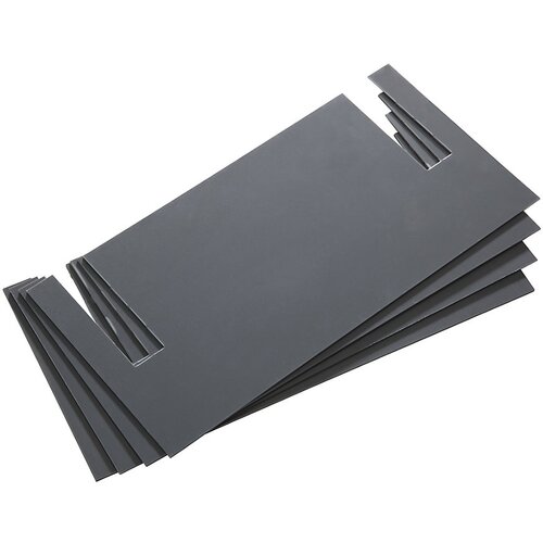 LISTA Izravnalne plo&amp;scaron;čice, PVC, siv, DE 4 kosi, debelina 1 mm Slike