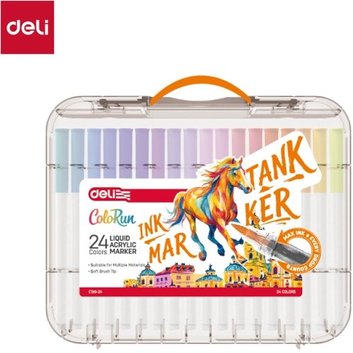  AKRILNI MARKERI DELI 1/24 SA ČETKICOM EC199-24 Cene