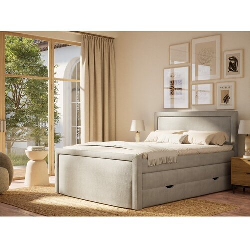 Maison de R&amp;ecirc;ve Siva boxspring postelja s prostorom za shranjevanje 180x200 cm Fresco &amp;ndash; Slike