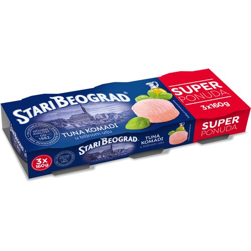 Stari Beograd Tuna komadi u biljnom ulju 3x160g Slike