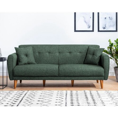 Atelier Del Sofa Aria - Green Green 3-Seat Sofa-Bed Slike