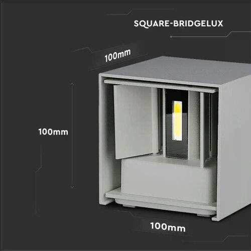  LED spolja&amp;scaron;nje zidno svetlo LED/5W/230V 3000K IP65 sivo Slike