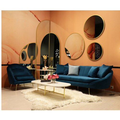 Atelier Del Sofa trosed sofa matilda - plava petrol Slike
