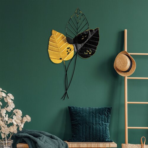 Atelier Del Sofa Zidna dekoracija Fall 2, 45x85 cm, Žuto-crna Cene