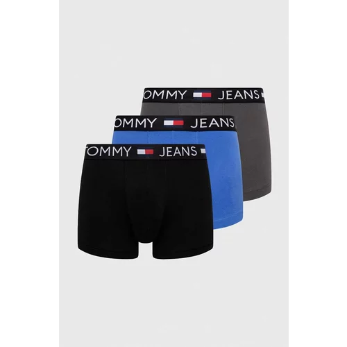 Tommy Jeans Boksarice 3-pack moški, črna barva