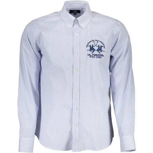 La Martina MEN&amp;amp;#39;S LONG SLEEVE SHIRT BLUE Slike