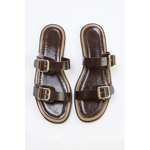 Trendyol Shoes ženske papuče Takss26Te00029, smeđe Slike