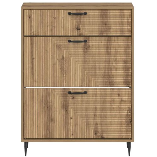  Ormar za cipele HAARLEM 78 x 24 x 103 cm Konstruirano drvo - Hrast artisan Slike