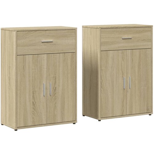 Maison Chic Komoda - Predalnik 2 kosa sonoma hrast 60x30x84 cm inženirski les, (21719789) Cene