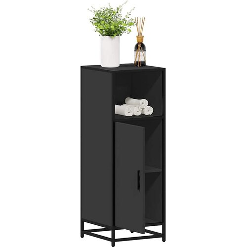 vidaXL Kupaonski ormarić crni 35x37,5x100 cm izrađeno drvo Cijene