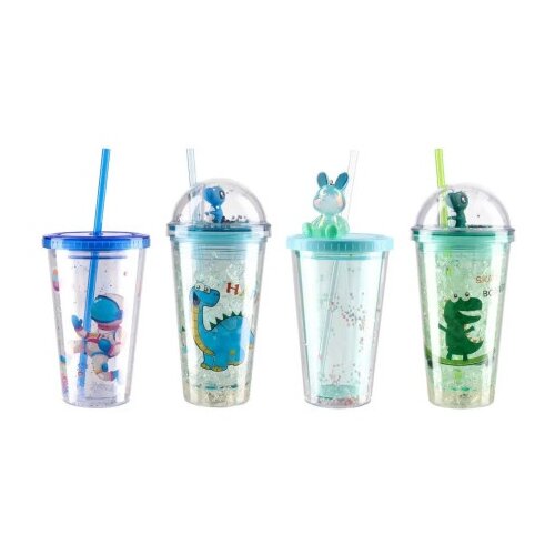 Takk lavine ča&amp;scaron;e sa cevčicom plastične 450 ml miks ( 704043 ) Slike