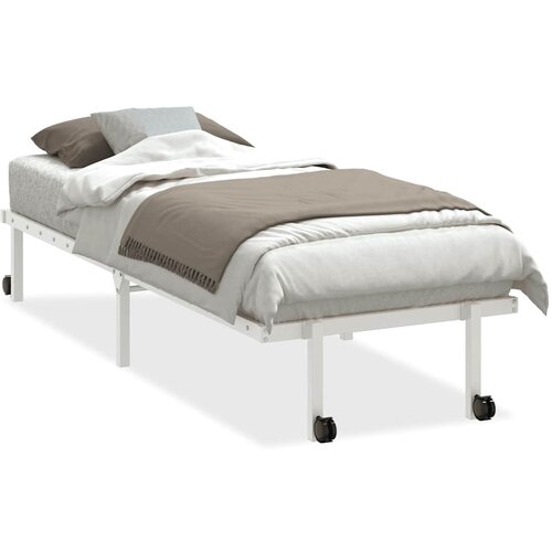 vidaXL posteljni okvir brez vzmetnice zložljiv beli 80x200 cm jeklo, (21792770) Cene