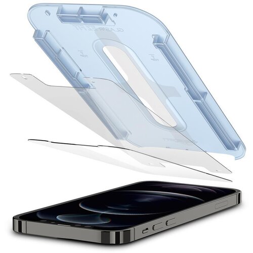 Spigen KALJENO STEKLO GLAS.TR EZ FIT 2-PACK ZA IPHONE 12/12 PRO, (22005189) Cene