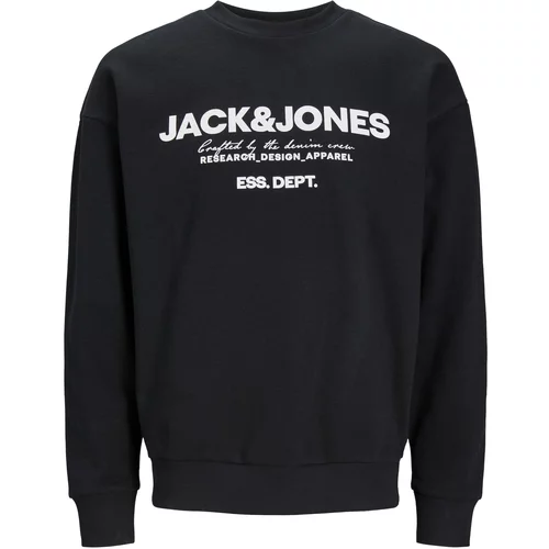 Jack & Jones Sweater majica 'GALE' crna / bijela