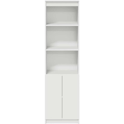 VidaXL Visoka komoda bijela 50x35x180 cm od konstruiranog drva Slike