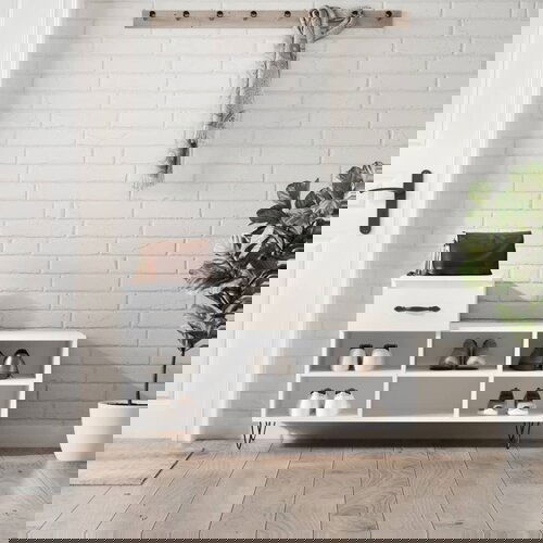 VidaXL Ormarić za cipele bijeli 102 x 36 x 60 cm od konstruiranog drva Slike