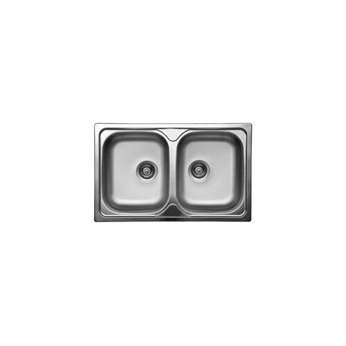 Sink Solution Pomivalno korito A LINE 800x500, dve posodi brez odcejalnika, (5000090040) Slike