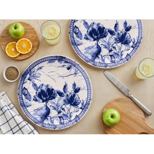 Hermia Set servisnih tanjira, 6 komada, Plavi Cene