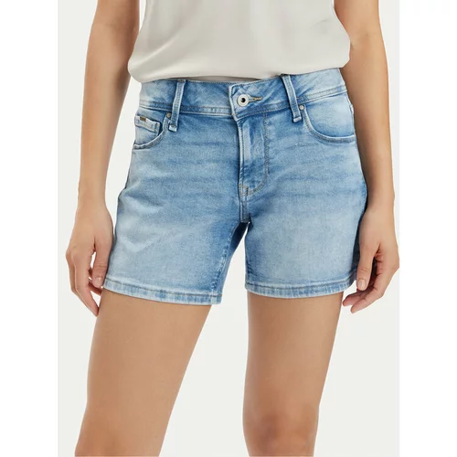 PepeJeans Jeans kratke hlače Relaxed Short Mw PL801109MP2 Modra Relaxed Fit