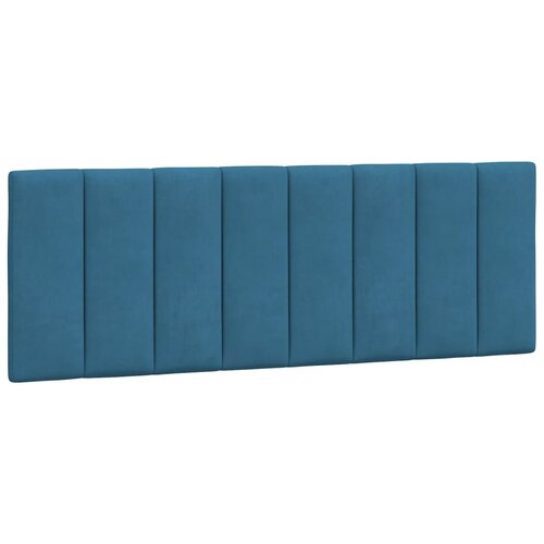VidaXL Vzglavna stranica modra 140 cm žamet, (21058406) Slike
