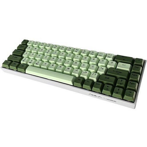 Aula mehanička tastatura F3068 zeleno/bela rgb 60% Slike