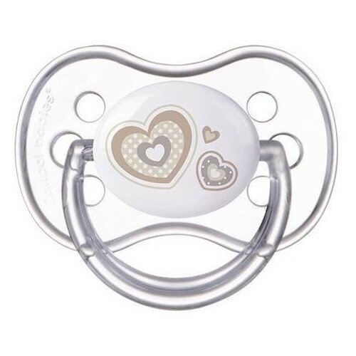 Canpol orthodontic silikonska varalica 6-18M 22/566_bei Newborn baby 1kom - HEARTS Slike