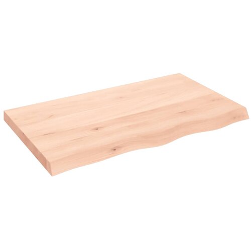  Zidna polica 100x60x(2-6) cm neobrađena masivna hrastovina Slike