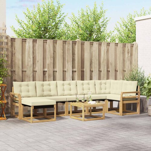  Set vanjskih sofa 8 kom. Bijela i krem Cijene