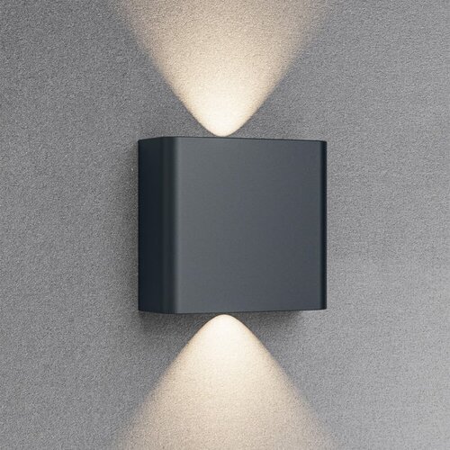 Braytron spoljna zidna led lampa 2X1W 3IN1 siva Cene