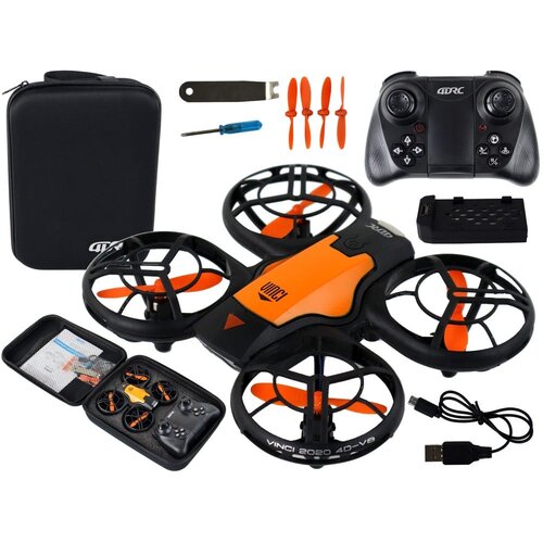  Aku. LED dron za začetnike 12cm oranžen Slike