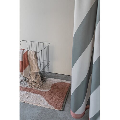Mette Ditmer Denmark opečnato oranžno-bež pralna bombažna preproga 50x80 cm figura &amp;ndash; Slike