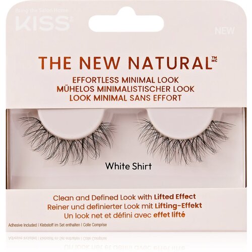 Kiss The New Natural Effortless Minimal Look umetne trepalnice White Shirt 2 kos Cene